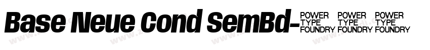 Base Neue Cond SemBd字体转换